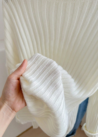 Білий демісезонний светр SHEIN