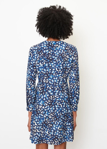 Синее кэжуал платье Marc O'Polo с цветочным принтом