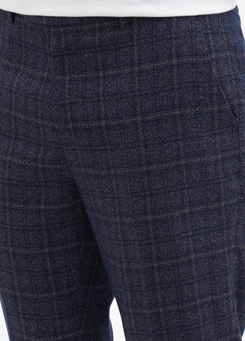 Темно-синие кэжуал демисезонные зауженные брюки Harry Brown