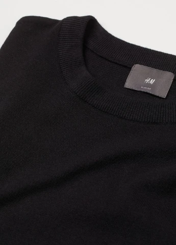 Черный демисезонный джемпер H&M