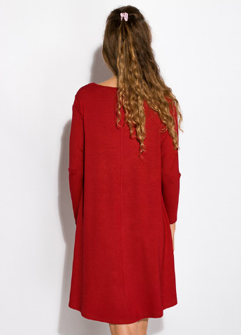 Бордова кежуал сукня а-силует Time of Style