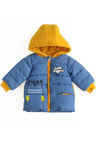 Синя демісезонна куртка дитяча Qoopixie