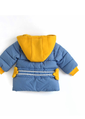 Синяя демисезонная куртка детская Qoopixie