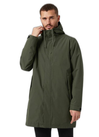 Темно-сіра демісезонна куртка 53644-431 Helly Hansen MONO MATERIAL INS RAIN COAT
