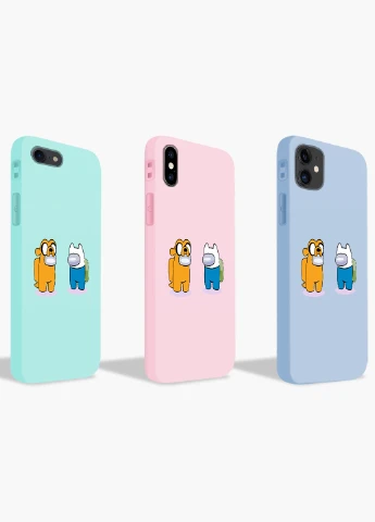 Чохол силіконовий Apple Iphone 7 plus Амонг Ас Час пригод (Among Us Adventure Time) (17364-2414) MobiPrint (219565839)