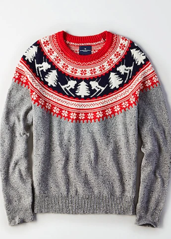 Серый демисезонный джемпер джемпер American Eagle