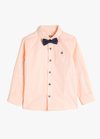 Персиковая кэжуал рубашка KOTON