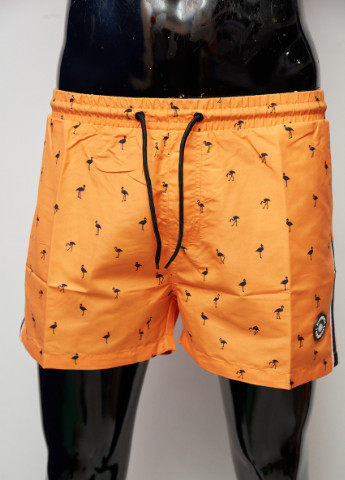Мужские оранжевые пляжные шорты пляжные 0341 GS