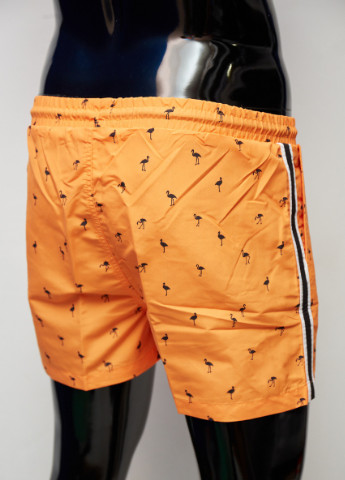 Мужские оранжевые пляжные шорты пляжные 0341 GS
