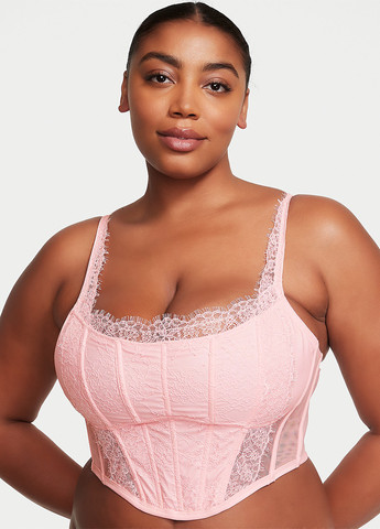 Светло-розовый демисезонный комплект (бюстгальтер, трусики) Victoria's Secret