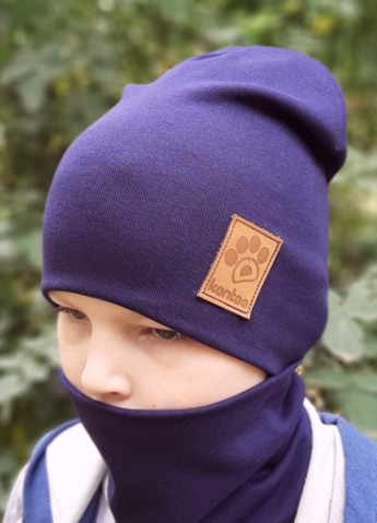 Детская шапка с хомутом КАНТА размер 52-56, синий (OC-130) Канта (212242606)
