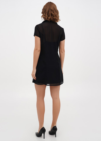 Черное кэжуал платье рубашка H&M однотонное