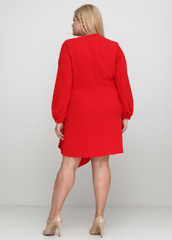 Червона кежуал сукня, сукня на запах By Very однотонна