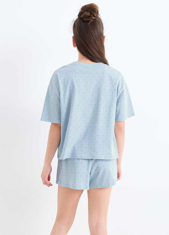 Голубая летняя футболка C&A