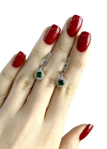 Сережки Silver Flame (153025472)