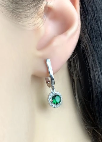 Сережки Silver Flame (153025472)