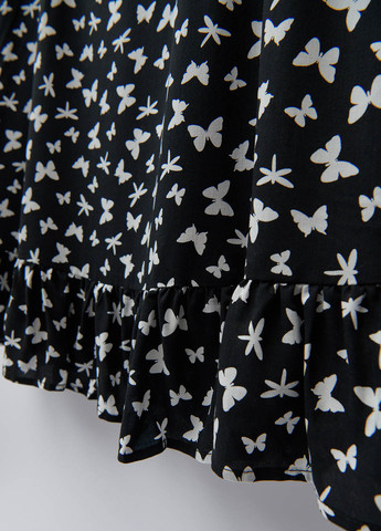 Черное кэжуал платье House бабочки