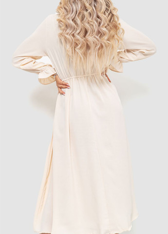 Светло-бежевое кэжуал платье Ager однотонное
