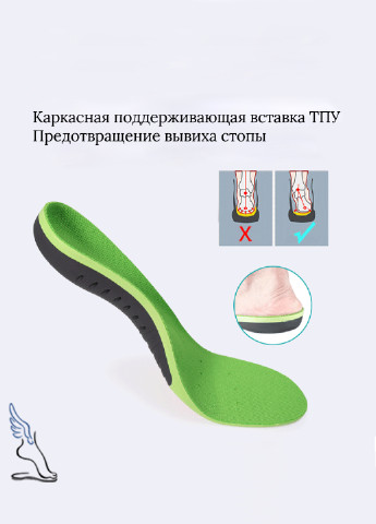 Високоякісні м'які устілки для взуття з підтримкою фасції підошви 41.5-40р (26.5-25 см) No Brand (252290421)