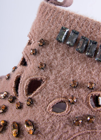 Осенние ботинки Liu Jo с вышивкой, с бусинами, с камнями тканевые