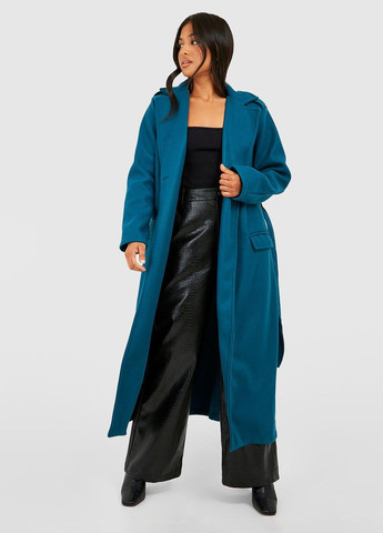 Морської хвилі демісезонне Пальто однобортне Boohoo