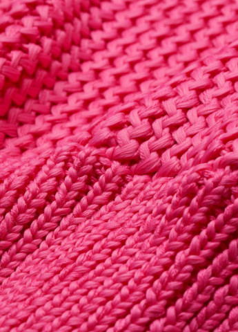 Розовый демисезонный вязаный джемпер неоновый розовый H&M