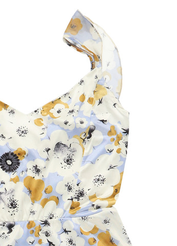 Блакитна кежуал сукня MINT&BERRY з квітковим принтом