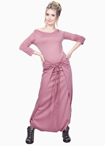 Комбінезон-плаття Alpama однотонний рожевий кежуал