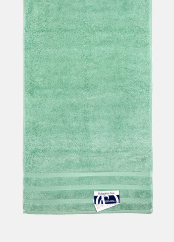 Полотенце махровое Oslo, MicroCotton, жаккардовое, с бордюром, мятное, размер 70x140 см Bulgaria-Tex салатовый