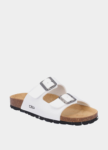 Белые шлепанцы CMP с логотипом