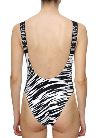 Черно-белый летний купальник слитный, танк Calvin Klein