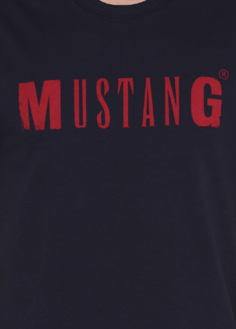 Черная летняя футболка Mustang