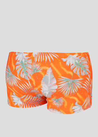 Мужские оранжевые пляжные плавки шорты Arena