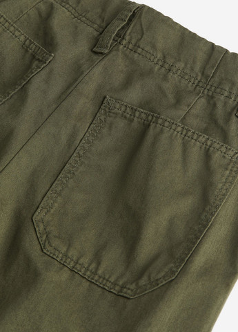 Хаки кэжуал демисезонные брюки карго H&M