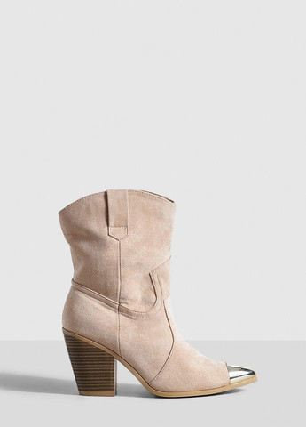 Бежевые осенние полусапоги Boohoo
