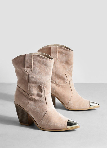 Бежевые осенние полусапоги Boohoo