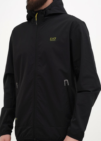 Черная демисезонная ветровка Emporio Armani EA7