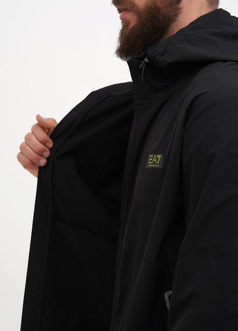 Черная демисезонная ветровка Emporio Armani EA7