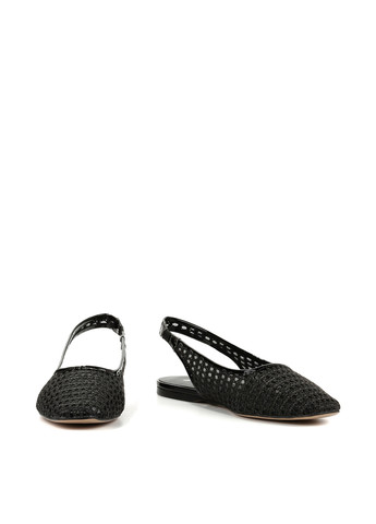 Le'BERDES Туфлі слінгбекі чорний з текстиль, натуральна шкіра, україна — літо (360795588)