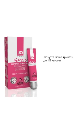 Возбуждающий гель для клитора SPICY WARMING (10 мл) разогревающий System JO (256537654)