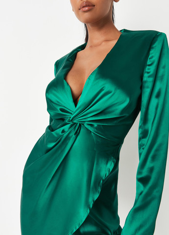 Зелена кежуал сукня Missguided однотонна