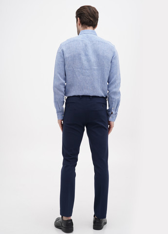 Темно-синие классические, кэжуал демисезонные классические, зауженные брюки Michael Kors