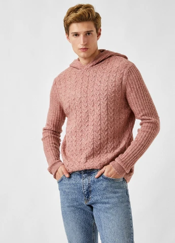 Светло-розовый демисезонный свитер KOTON