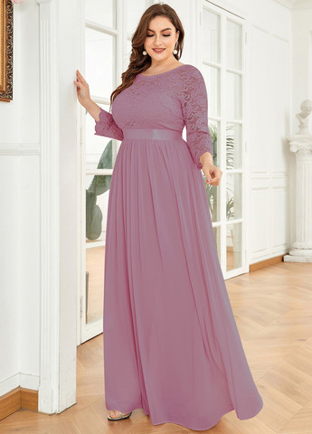 Світло-рожева вечірня сукня а-силует SHEIN однотонна