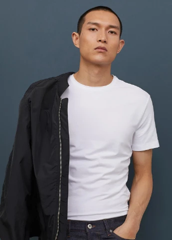 Белая футболка H&M