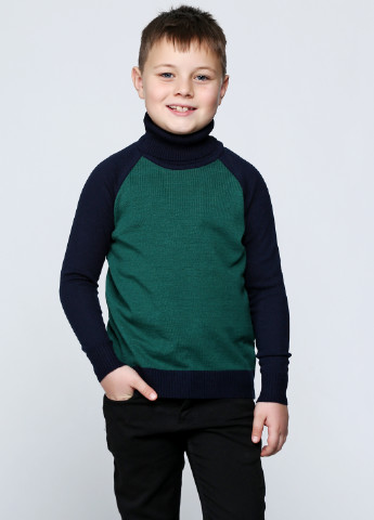 Зеленый зимний свитер хомут Top Hat Kids