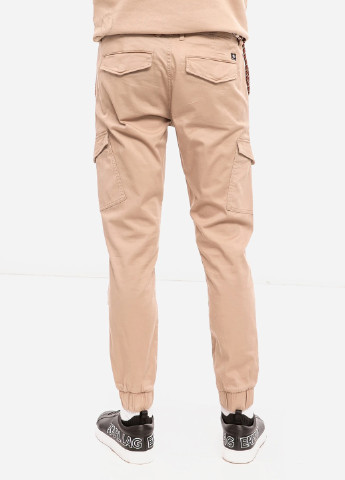 Бежевые кэжуал демисезонные карго, зауженные, джоггеры, укороченные брюки Tom Tailor