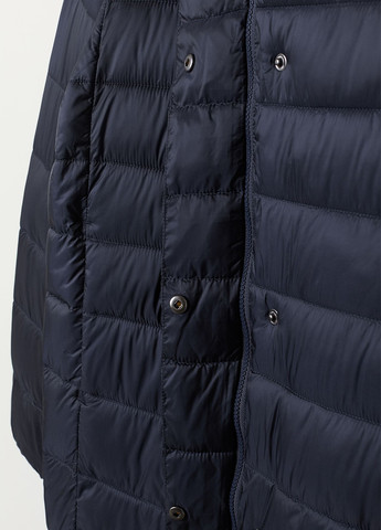 Темно-синяя демисезонная куртка подовжена H&M