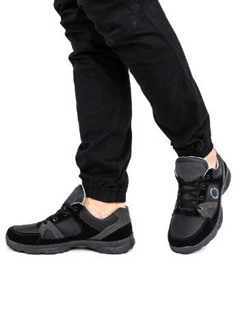Черные демисезонные кроссовки мужские демисезонные черные из кожзама 1359550737 Paolla