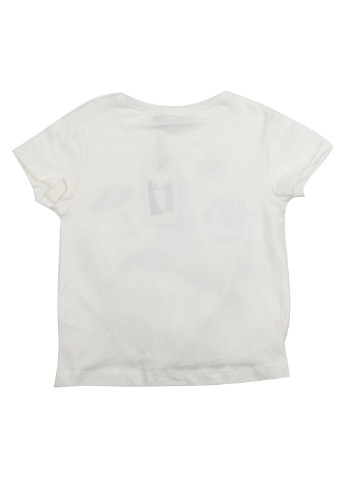 Белая летняя футболка с коротким рукавом Cichlid